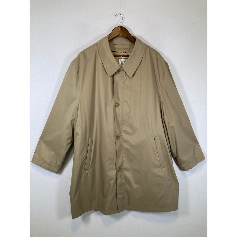 Classic Gianfranco Ruffini Women 2XL Tan Quilted‎ Lined Zip Car Coat Jacket